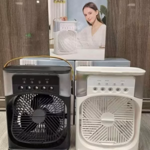 Quạt Phun Sương Để Bàn Tích Hợp Đèn Led