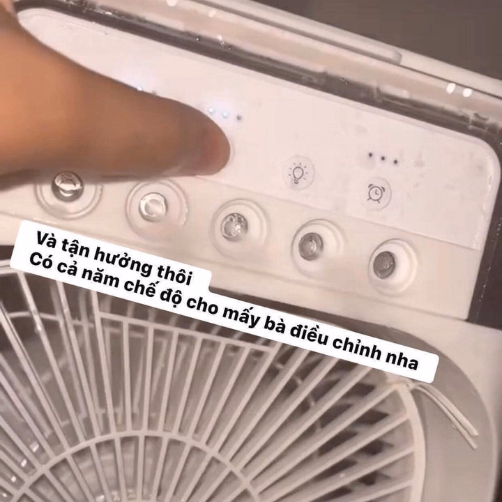 Quạt Phun Sương Để Bàn Tích Hợp Đèn Led Tiện Lợi - Ảnh 7