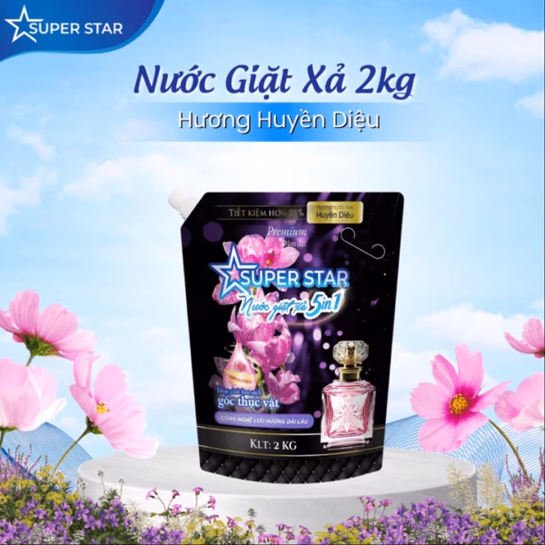 Nước Giặt Xả Túi Cao Cấp 5In1 2Kg - Super Star - Ảnh 2