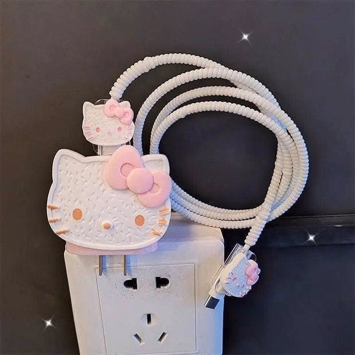 Bọc Bảo Vệ Sạc Điện Thoại Hello Kitty - Ảnh 3