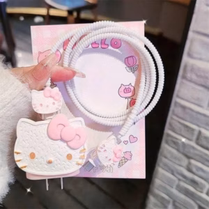 Bọc Bảo Vệ Sạc Điện Thoại Hello Kitty Siêu Dễ Thương