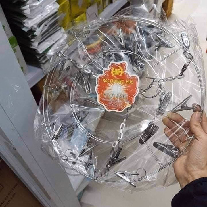 Móc Chùm Tròn Inox 20 Kẹp Tiện Ích - Ảnh 4