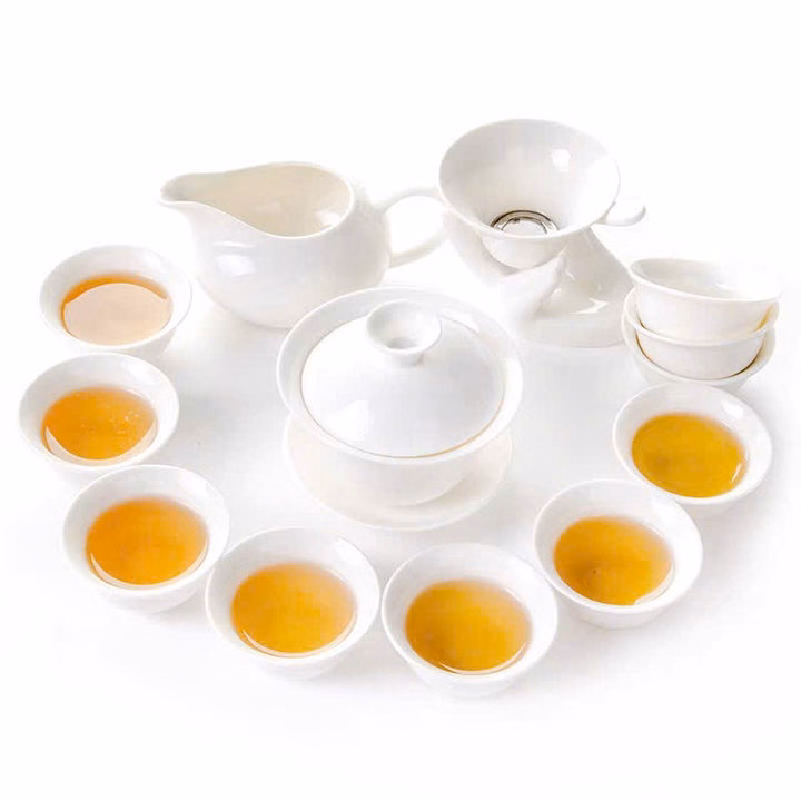 Bộ Ấm Chén Pha Trà Sứ Bạch Định, Đầy Đủ Chi Tiết - Sương Mai - Ảnh 2