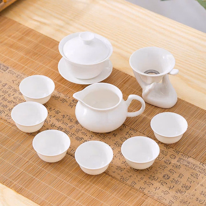 Bộ Ấm Chén Pha Trà Sứ Bạch Định, Đầy Đủ Chi Tiết - Sương Mai - Ảnh 3