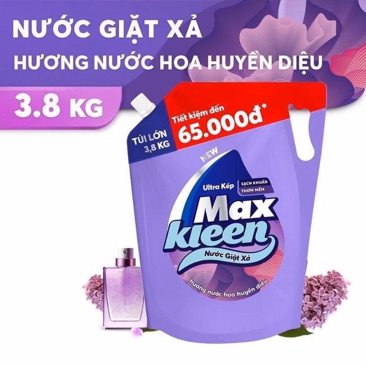 Nước Giặt Xả Sạch Khuẩn Maxkleen 3,8Kg-Maxkleen - Ảnh 2