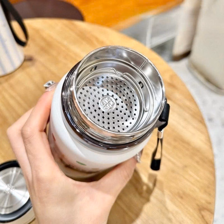 Bình Giữ Nhiệt Hoạt Hình 800Ml Inox 316 Quai Xách Tiện Lợi - Gdn - Ảnh 7