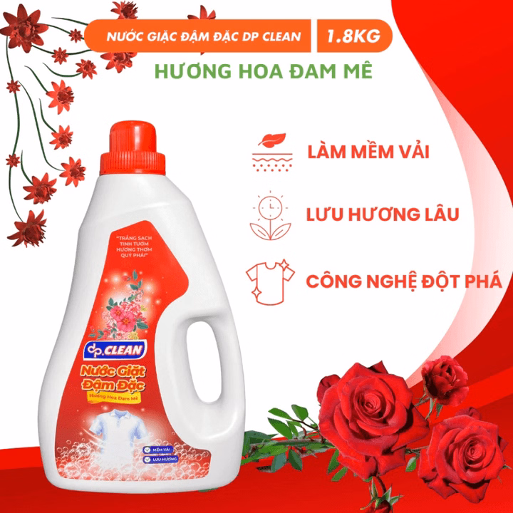 Nước Giặt Đậm Đặc Dpclean 1.8Kg - Sahaka