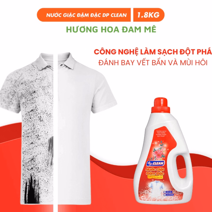 Nước Giặt Đậm Đặc Dpclean 1.8Kg - Sahaka - Ảnh 3