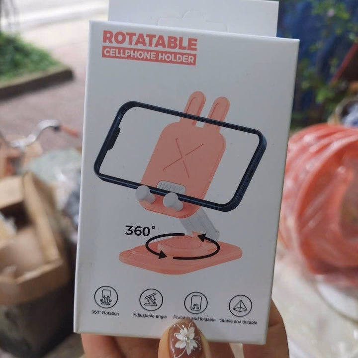 Giá Đỡ Điện Thoại Thỏ Siêu Xinh Kute - Ảnh 2