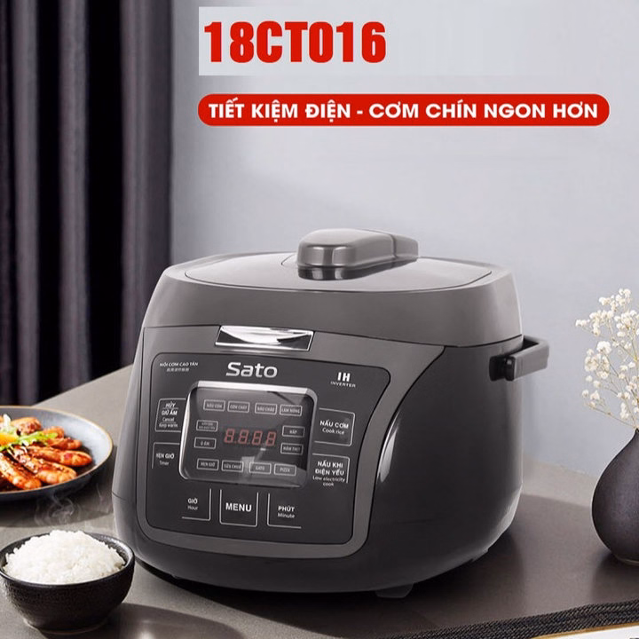 Nồi Cơm Điện Cao Tần Sato 18Ct016 - Hàng Chính Hãng - Ảnh 2