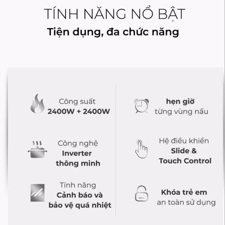 Bếp Điện Từ Thông Minh Sato Sih569 N5 (B) - Hàng Chính Hãng - Ảnh 3