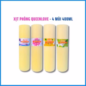 Nước Hoa Xịt Phòng Khử Mùi Đuổi Muỗi Queen Love 400Ml 4 Mùi - Gdn