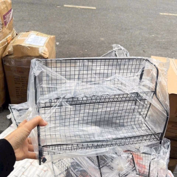 Kệ Gia Vị Sắt Lưới 2 Tầng Siêu Tiện Dụng - Ảnh 2