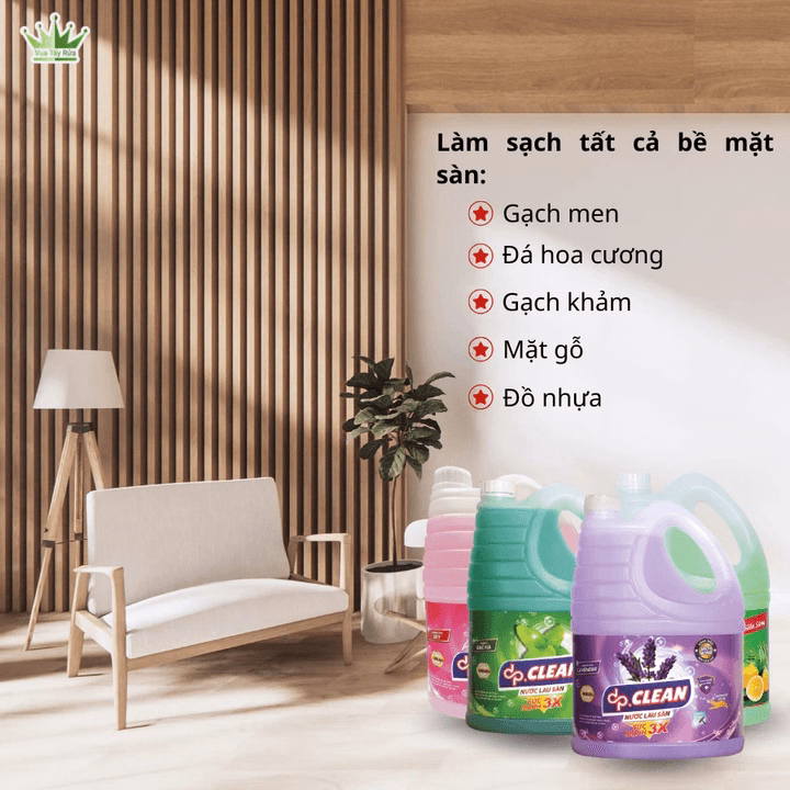 Nước Lau Sàn Dpclean 3,8L - Sahaka - Ảnh 3