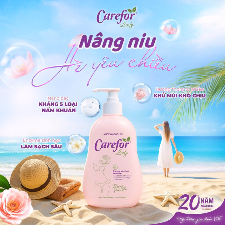 Nước Giặt Đồ Lót Chuyên Dụng Carefor Lady Chai 300Ml - Ảnh 2