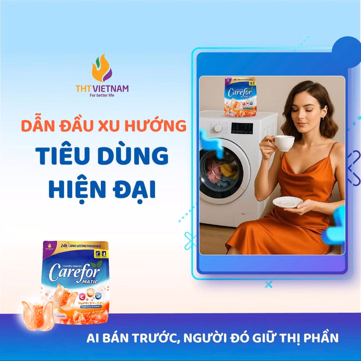 Viên Giặt Xả Carefor Matic Hương Gió Xuân 315Gram - Túi 30 Viên - Ảnh 6