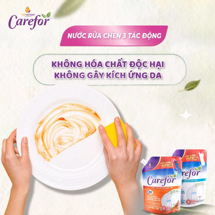Nước Rửa Chén Bát Carefor 3600Ml - Ảnh 5