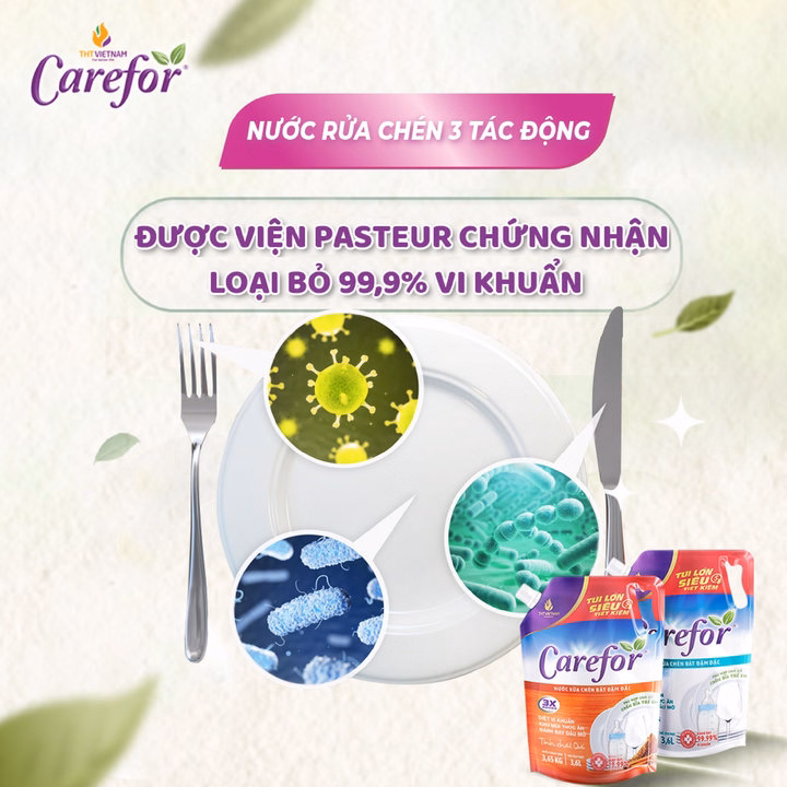 Nước Rửa Chén Bát Carefor 3600Ml - Ảnh 3