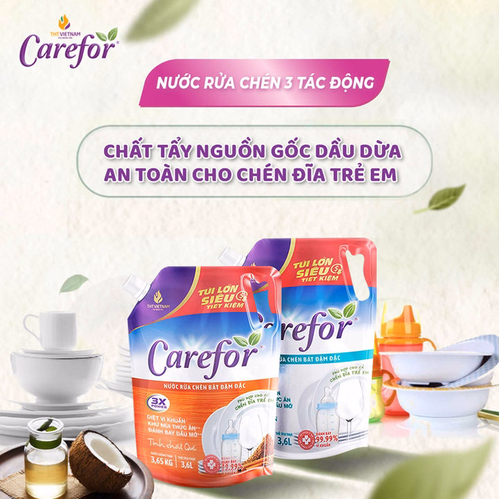 Nước Rửa Chén Bát Carefor 3600Ml - Ảnh 4