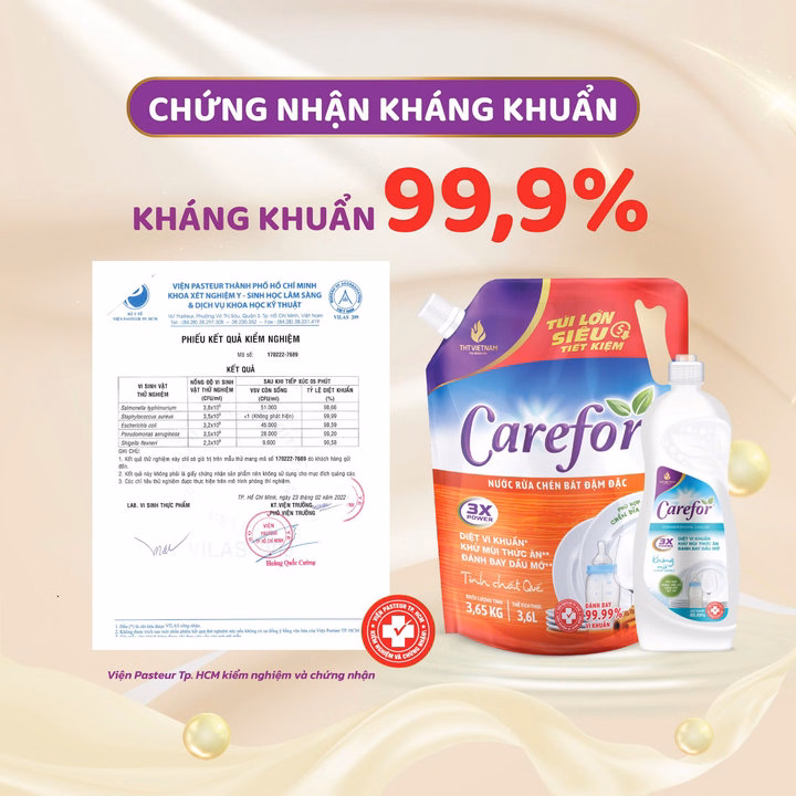 Nước Rửa Chén Bát Carefor 800Ml - Ảnh 3