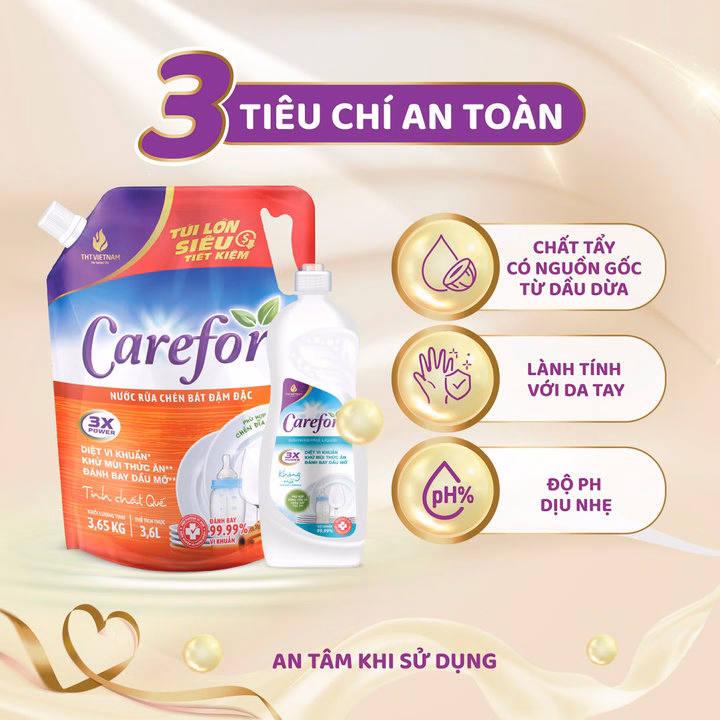 Nước Rửa Chén Bát Carefor 800Ml - Ảnh 2
