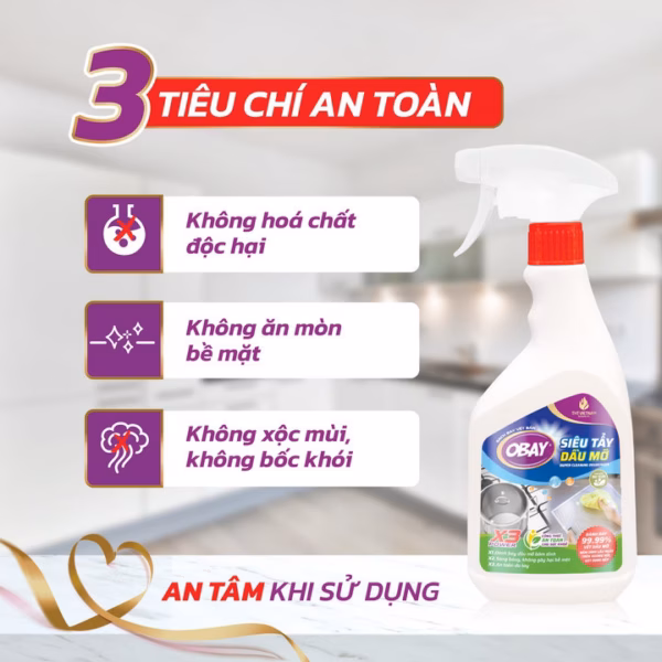 Siêu Tẩy Dầu Mỡ Obay 450Ml - Ảnh 3