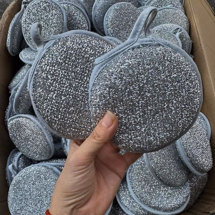 Sét 3 Miếng Bọt Biển Bạc Rửa Bát Rửa Nồi Tiện Lợi - Ảnh 5