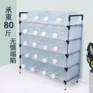 Kệ Inox 5 Tầng Có Tấm Chắn Bụi Giày, Siêu Bền, Tiện Dụng