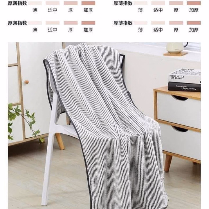 Set 2 Khăn Tắm Cotto, Thấm Hút Tốt - Ảnh 4
