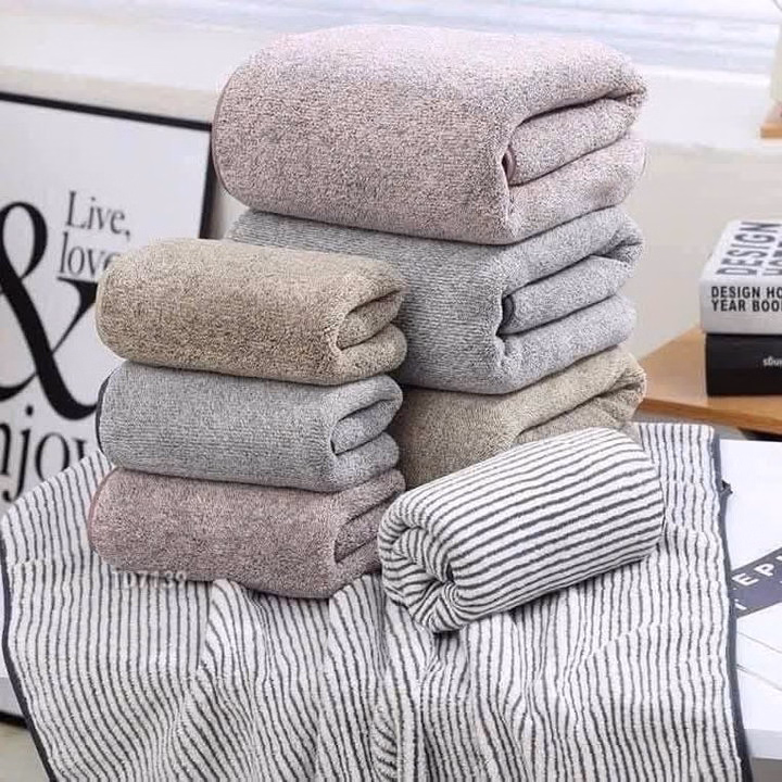 Set 2 Khăn Tắm Cottong, Siêu Thấm Hút Tốt Cho Mọi Gia Đình - Ảnh 3