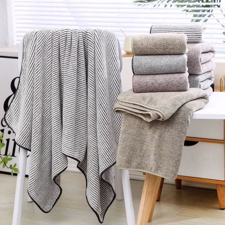 Set 2 Khăn Tắm Cottong, Siêu Thấm Hút Tốt Cho Mọi Gia Đình - Ảnh 5