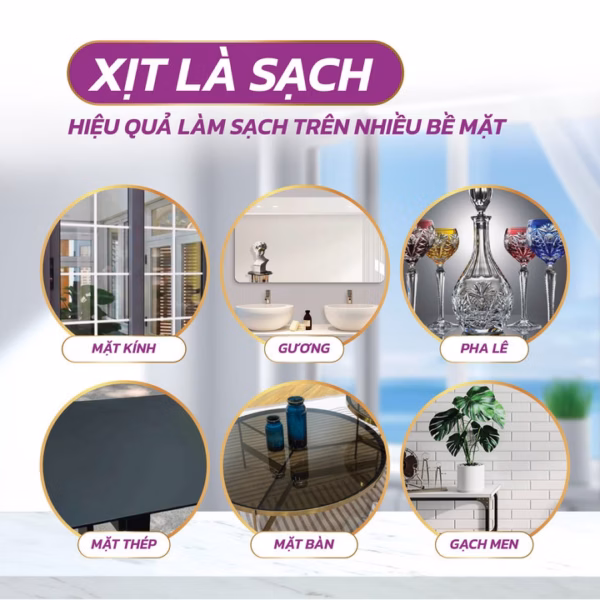 Nước Lau Kính Đa Năng Không Mùi Obay - Chai 500Ml - Ảnh 4