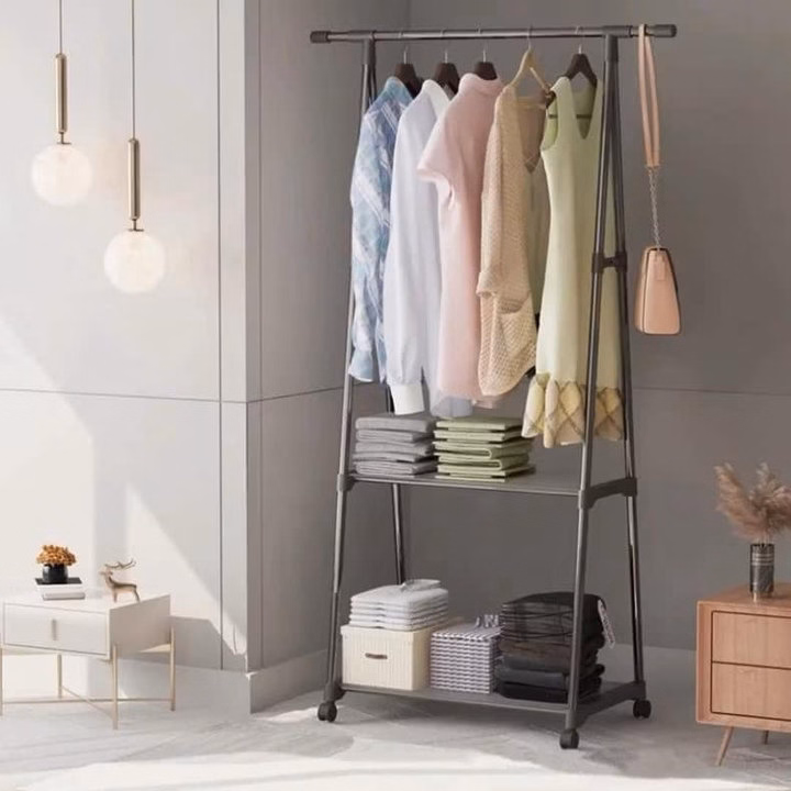 Kệ Chữ A Treo Quần Áo Có Bánh Xe Tiện Dụng - Ảnh 2