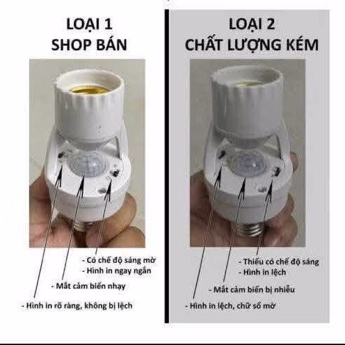 Đui Đèn Cảm Biến Phát Hiện Con Người Thế Hệ Mới - Ảnh 3