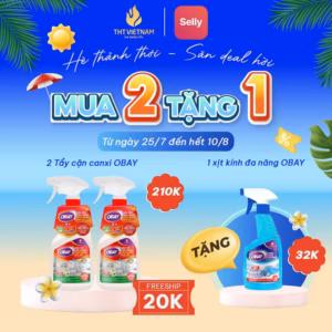 Siêu Tẩy Cặn Canxi Vách Kính, Sen Vòi Obay 450Ml
