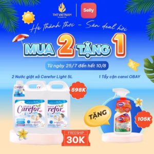 Nước Giặt Xả Carefor Light Dịu Nhẹ Cho Trẻ Sơ Sinh 5000Ml