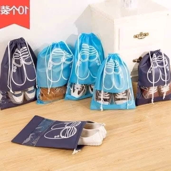 Combo 10 Túi Đựng Giầy Có Dây Rút Chống Bụi Bẩn - Ảnh 2