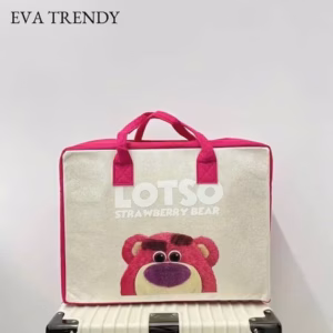 Túi Nỉ Gấu Dâu Lotso Cute Xỉu