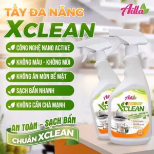 Tẩy Đa Năng Xclean 500Ml Vệ Sinh Sạch Dầu Mỡ, Xử Lý Cặn Canxi An Toàn Sạch Bụi Bẩn Trên Thiết Bị Nhà Bếp