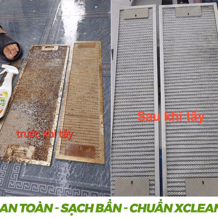 Tẩy Đa Năng Xclean 500Ml Vệ Sinh Sạch Dầu Mỡ, Xử Lý Cặn Canxi An Toàn Sạch Bụi Bẩn Trên Thiết Bị Nhà Bếp - Ảnh 8