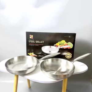 Chảo Inox Nguyên Khối Chống Dính Tự Thân Size 26