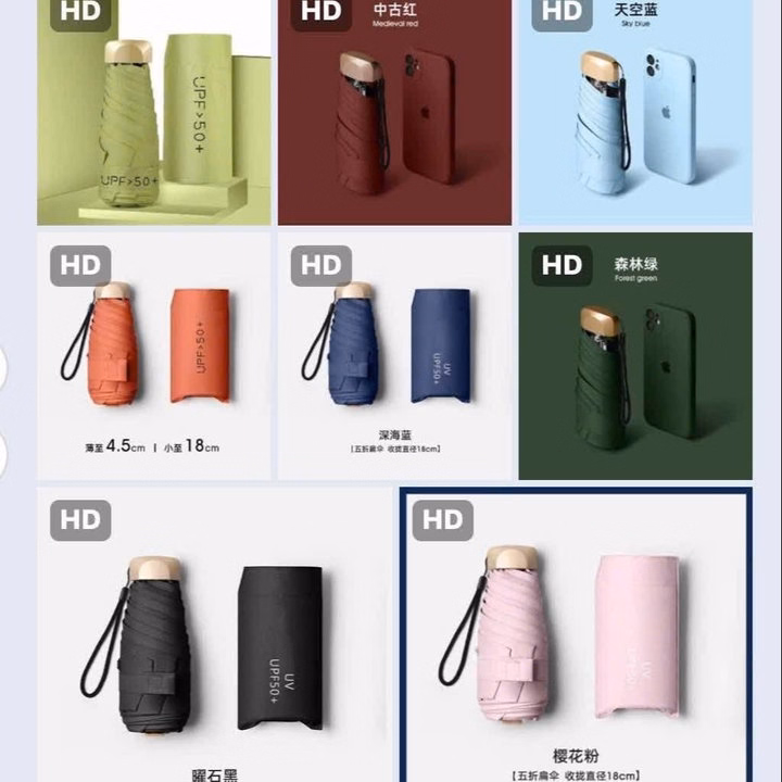 Ô Gấp Gọn Mini Siêu Nhẹ , Nhỏ Gọn Tiện Ích - Ảnh 5