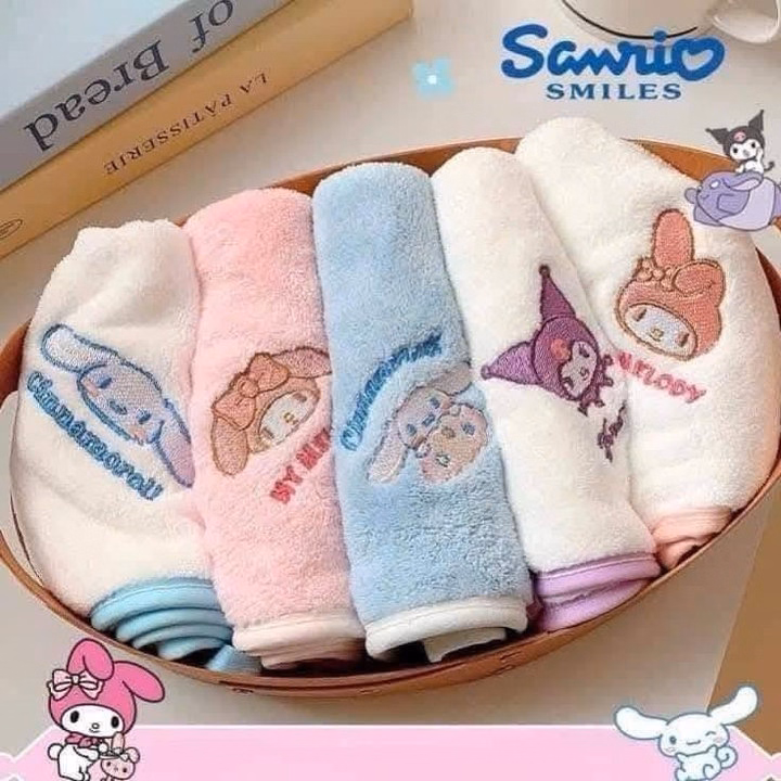 Sét 5 Khăn Mặt Kuromi Cho Bé - Ảnh 4