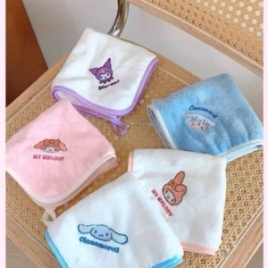 Khăn Mặt Kuromi Cho Bé Siêu Xinh ( Sét 5 Chiếc )