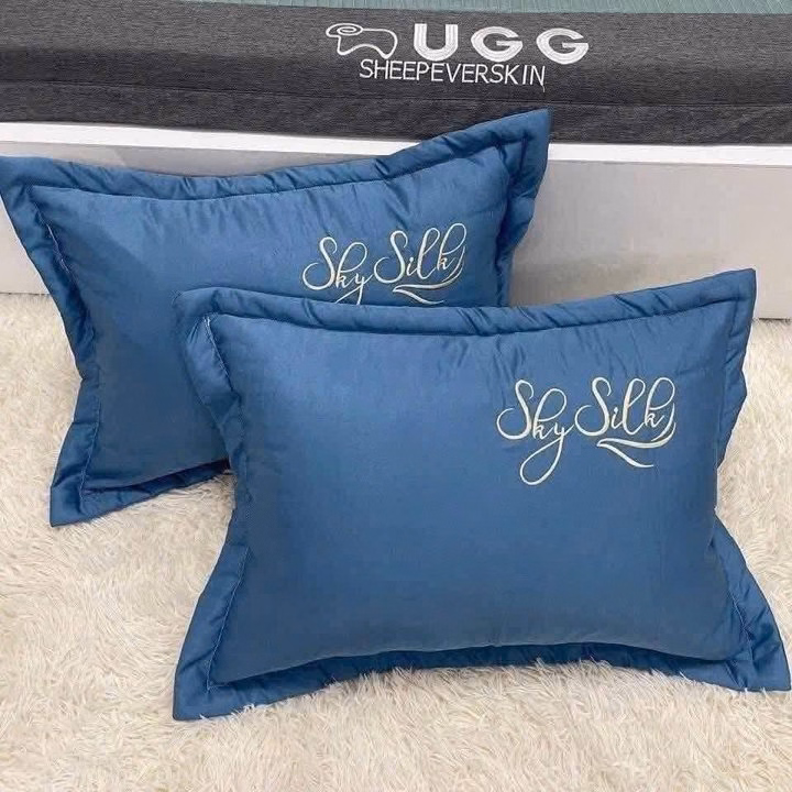 Sét 2 Vỏ Gối Lụa Siêu Xịn Mềm Mịn Mướt Tay - Ảnh 2
