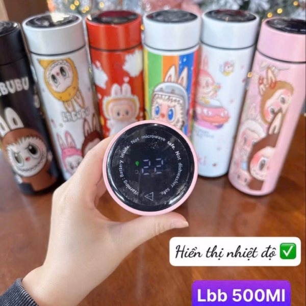 Bình Đựng Nước Giữ Nhiệt, Có Quai Xách, Có Ống Mút, Tiện Lợi 500Ml - Ảnh 6