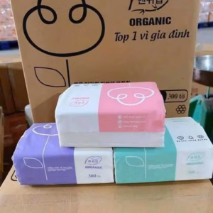 30 Gói Giấy Ăn Organic Siêu Dai Mền Mịn