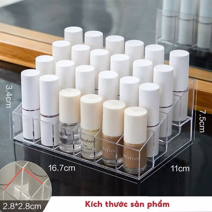 Khay Đựng Son, Mỹ Phẩm 24 Ô Trong Suốt Sp0316 - Lady'S Passion - Ảnh 3