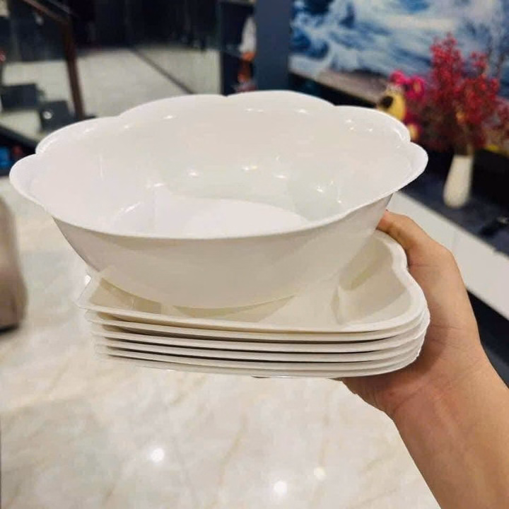 Bộ Bát Hoa Mặt Trời Nhựa Phíp Đường Kính 50Cm - Ảnh 2