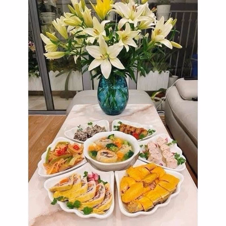 Bộ Bát Hoa Mặt Trời Nhựa Phíp Đường Kính 50Cm - Ảnh 5